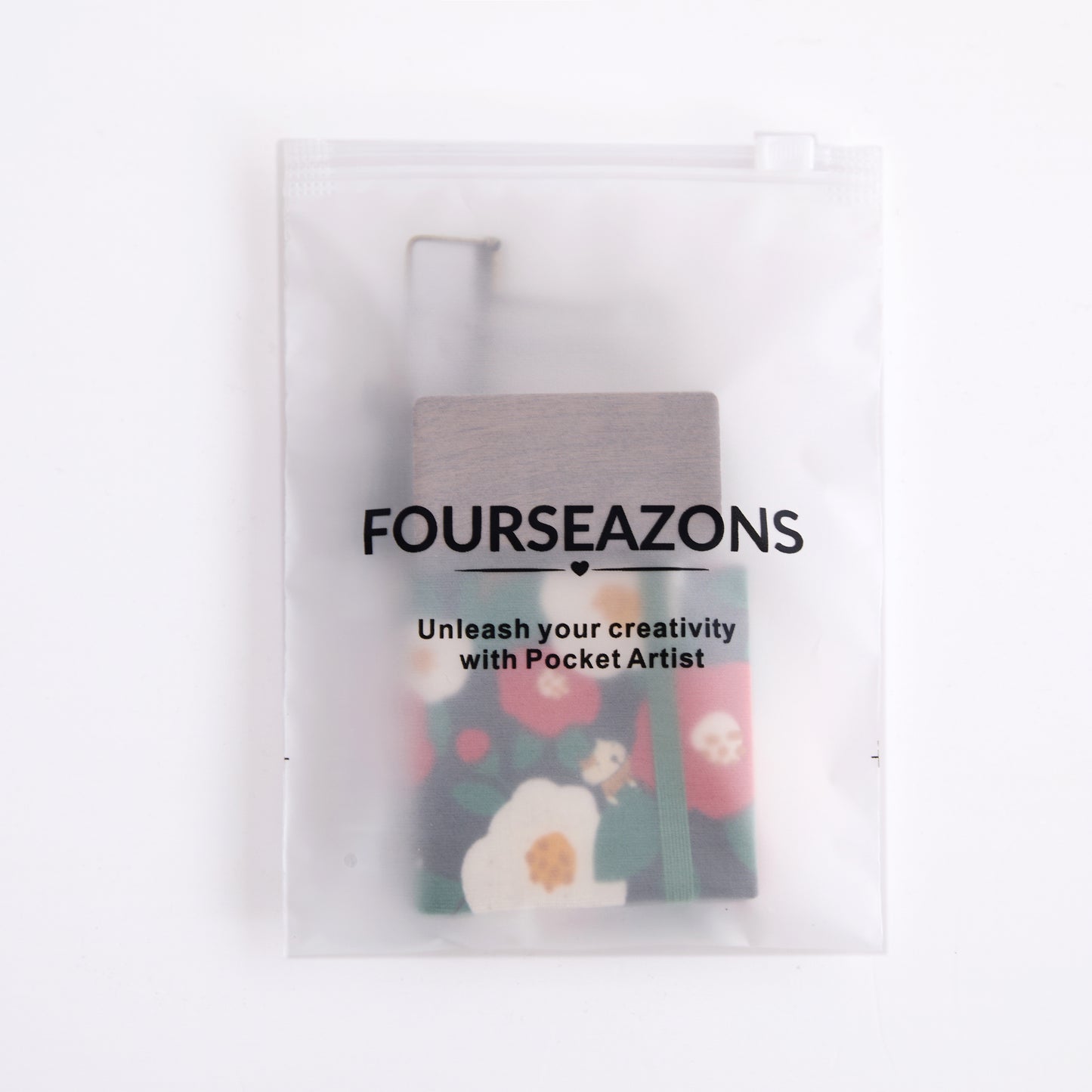 PocketArtist™ – Black Floral (Wooden Palette)