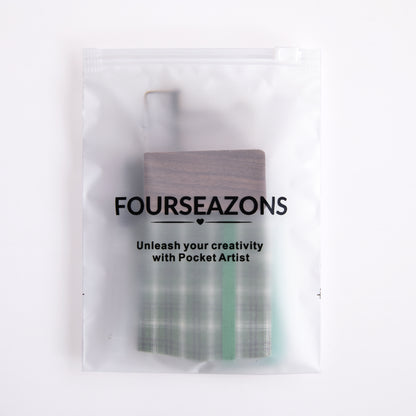 PocketArtist™ – Green Plaid (Wooden Palette)