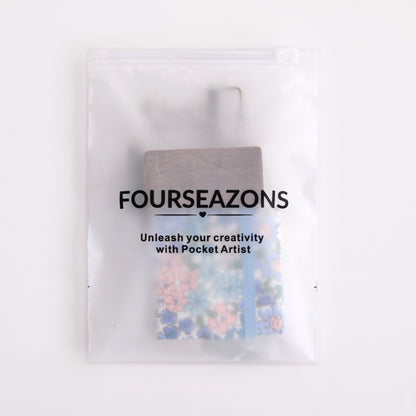 PocketArtist™ – Purple Floral (Wooden Palette)