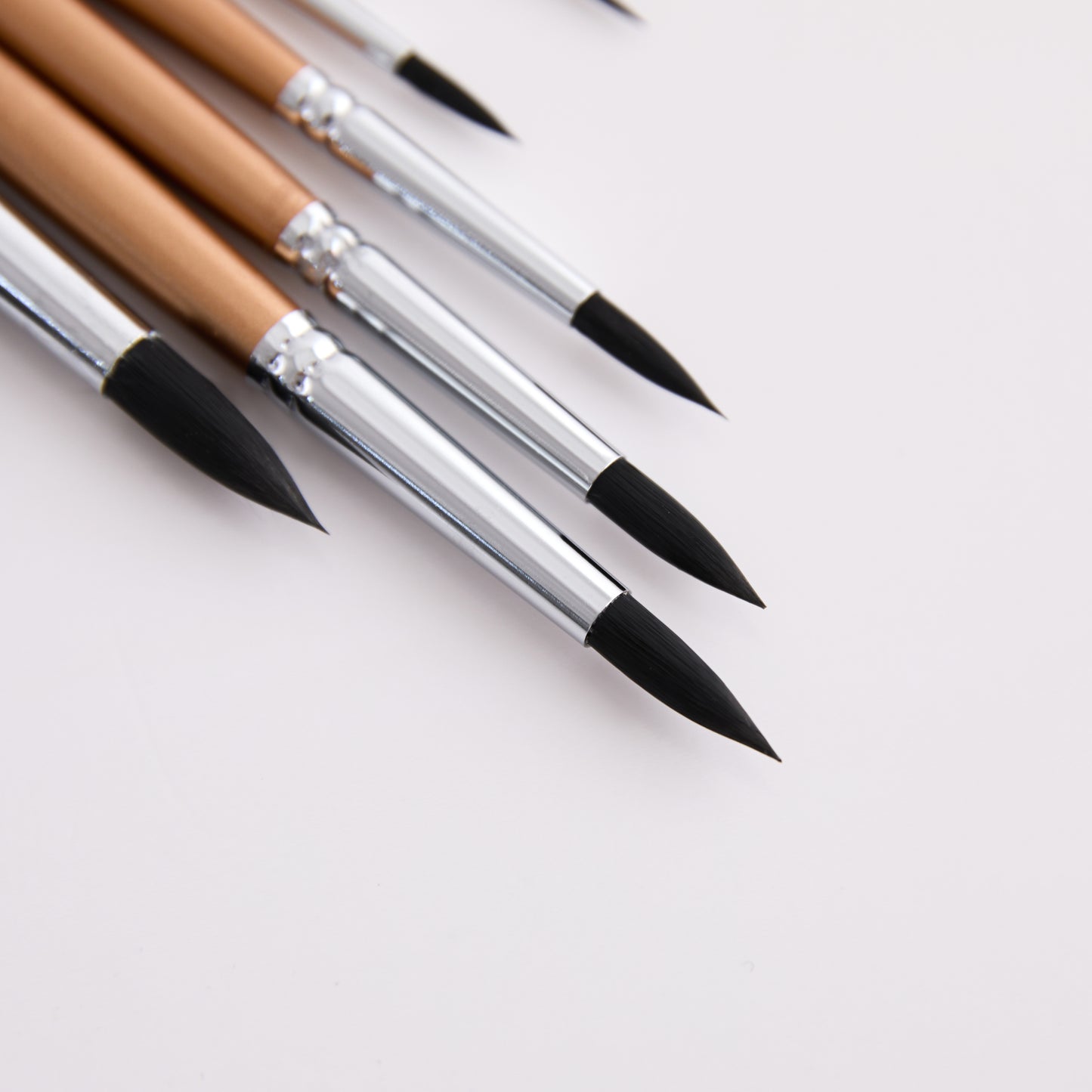 Pocket Artist 8pcs Round Watercolor Paint Brush Set Goat Hair